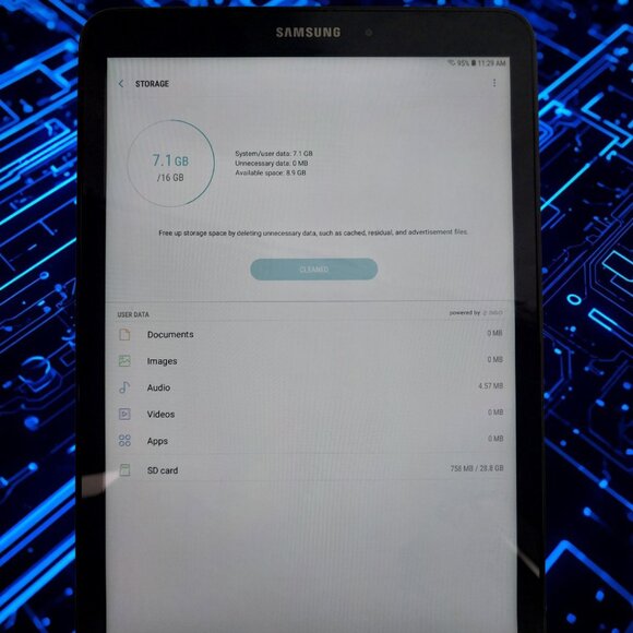 Samsung Galaxy Tab A 10.1 (2016) SM-T580 16GB WiFi + 32GB SD + OEM Charger - Picture 8 of 12